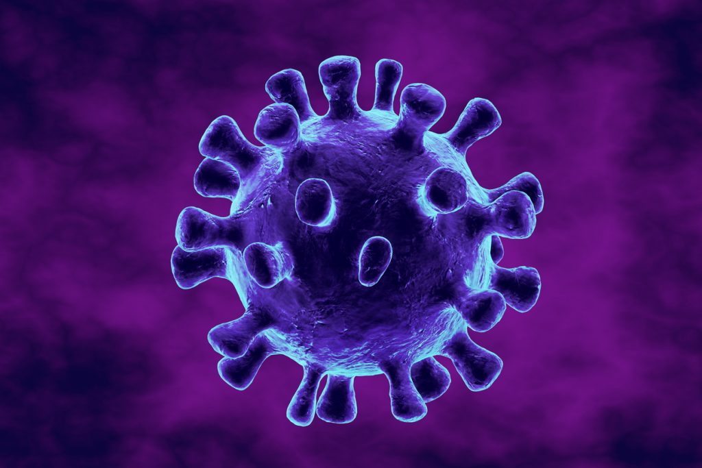 3D illustration of a Virus